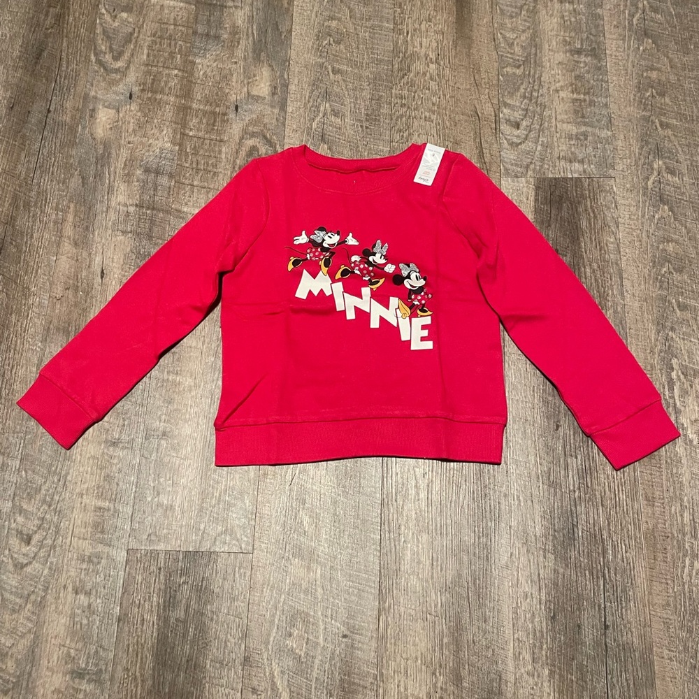 Jumping Beans Minnie Mouse  Fleece sweatshirt NWT Sz 6